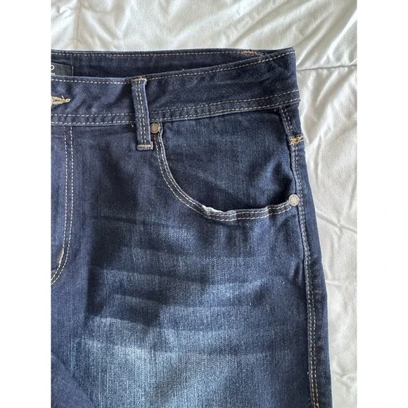 1822 Denim Women's Jean Shorts Size 14 Blue Cut Off New With Tags - Picture 6 of 11